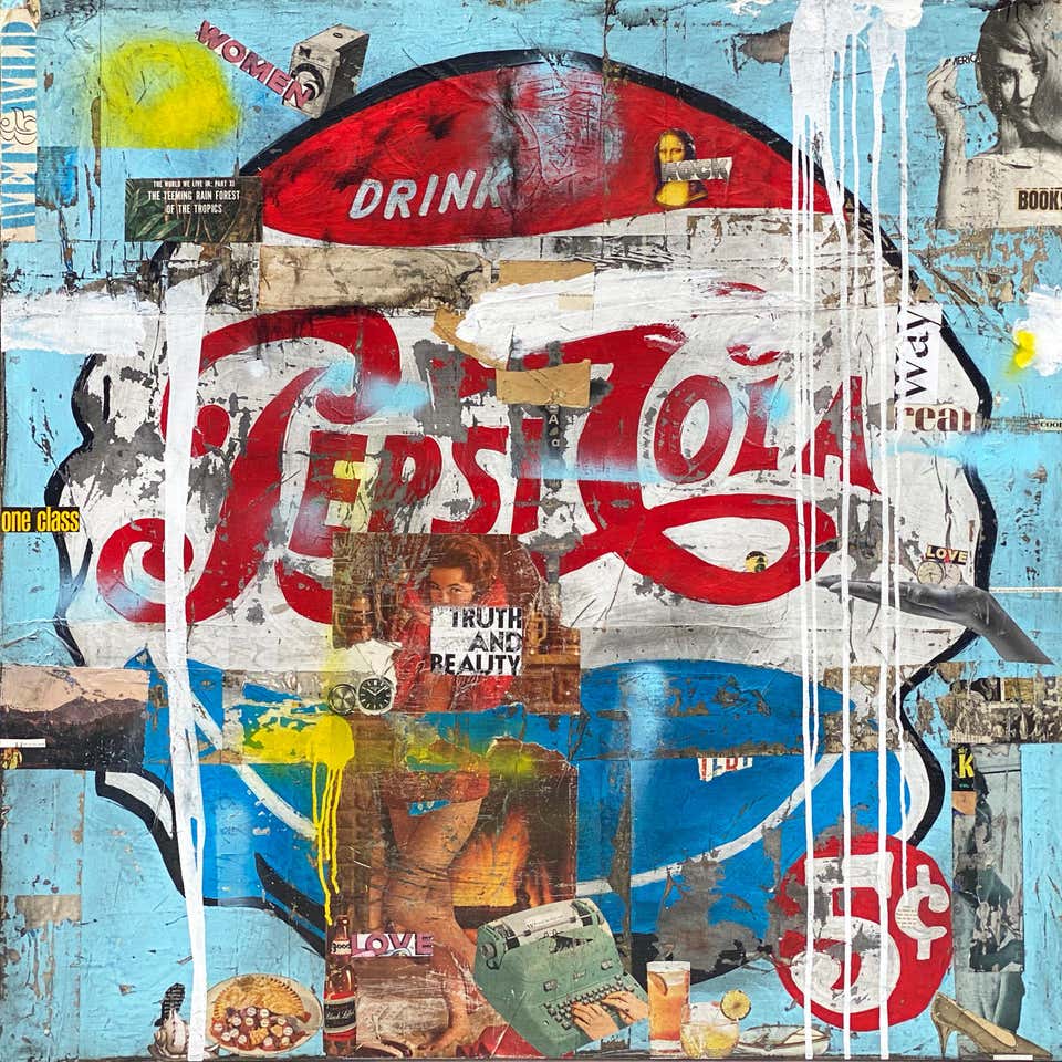 Gary John - Bite Me Ronald - Modern Abstract Color Drenched Pop Art ...