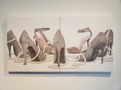 "Well" Painting by Contemporary Artist Greg Murr