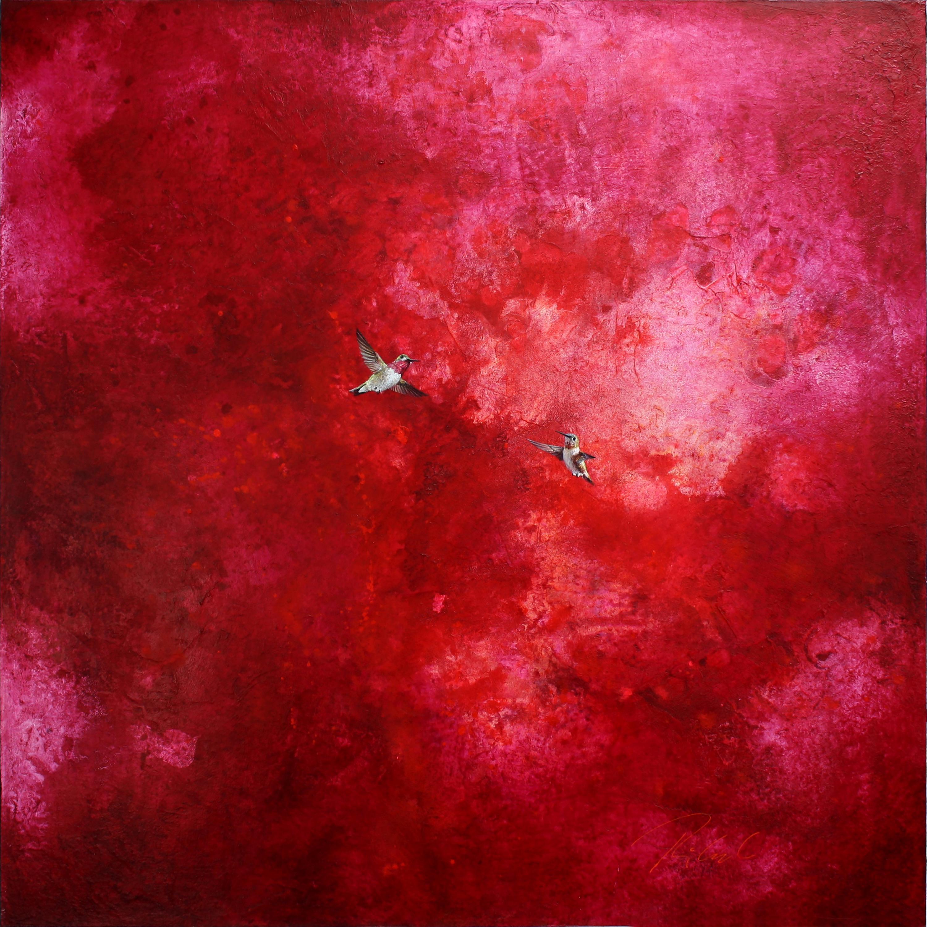 Animal Painting de Greg Ragland - Rojo y azul de Anna