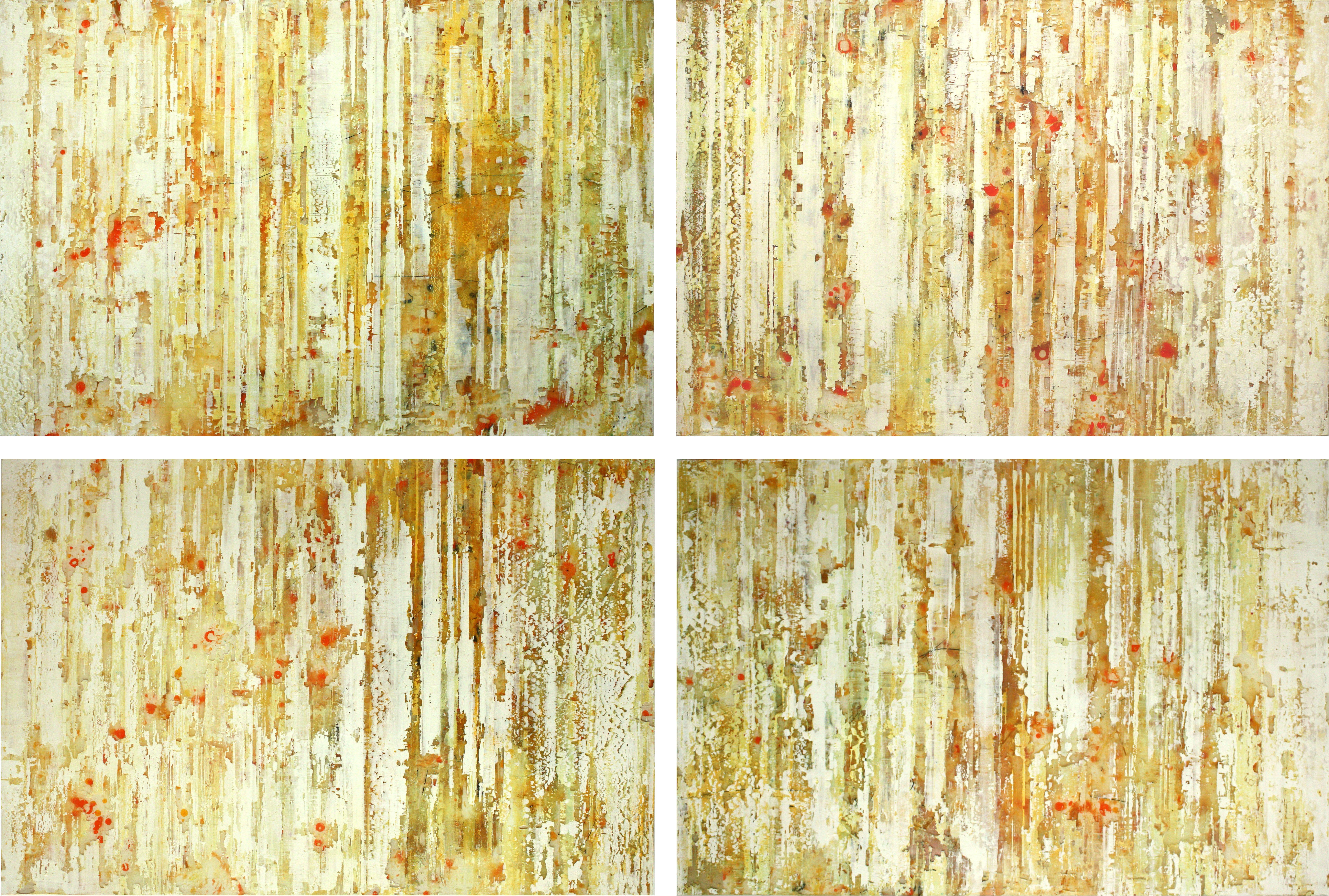 Greg Ragland Landscape Painting – Parallele Lagen 6, Gelb
