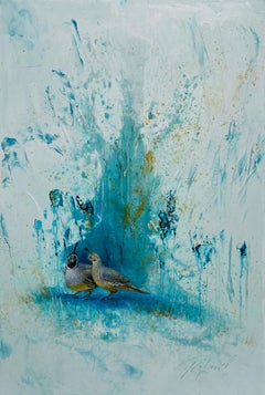 Quail in Blau