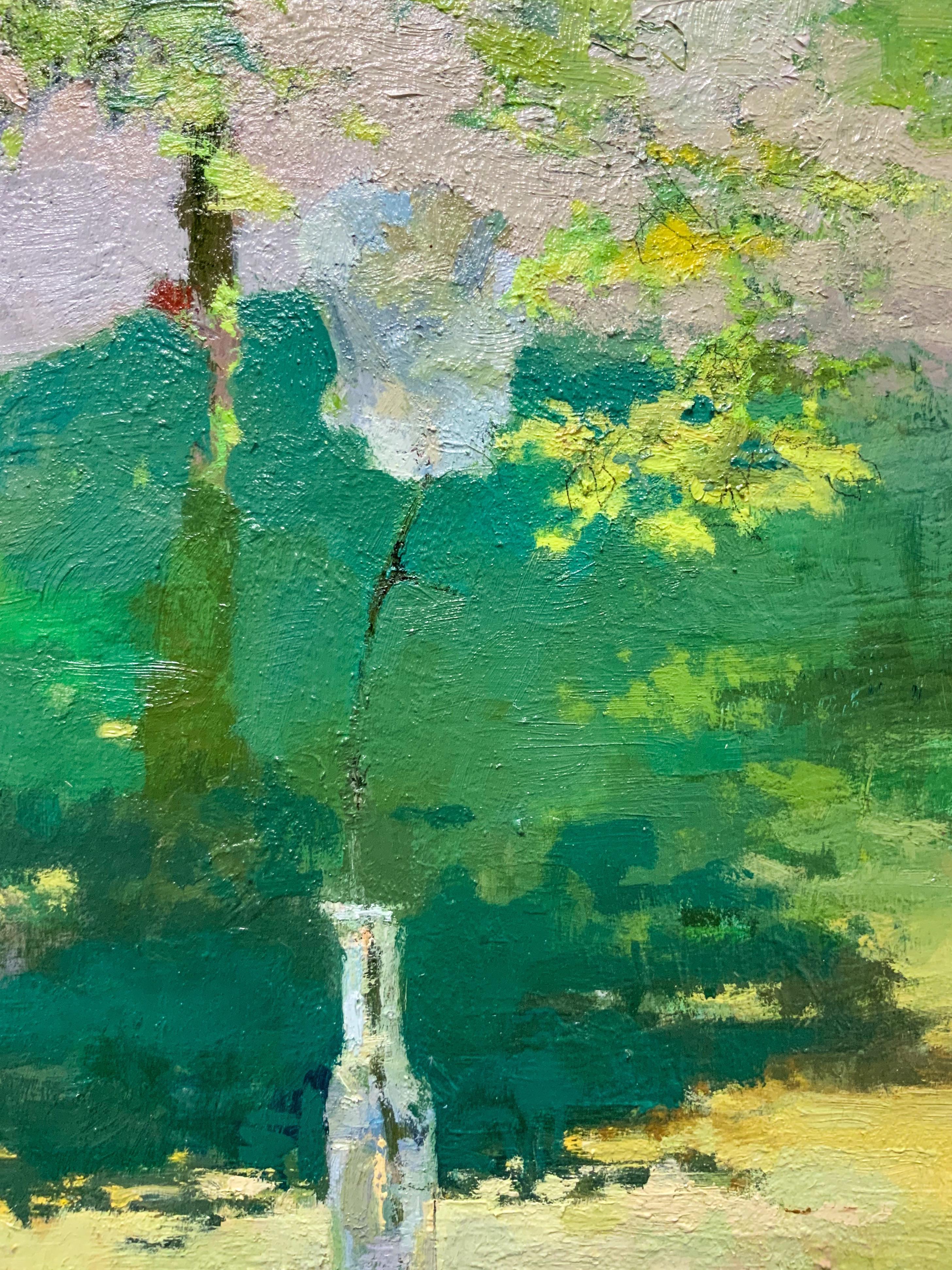 green nature painting