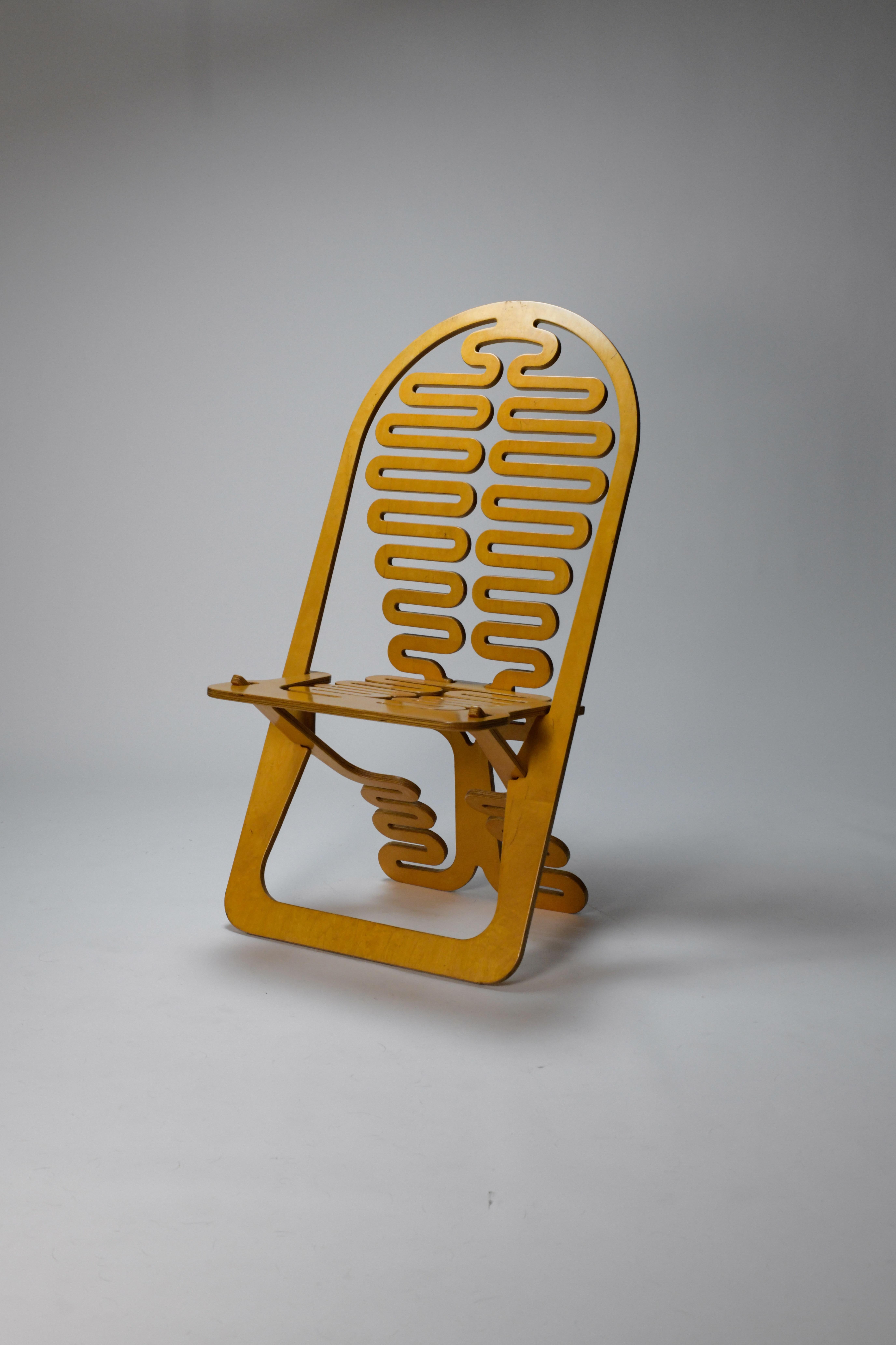 Mid-Century Modern Gregg Fleishman Lumbarest Chair  For Sale