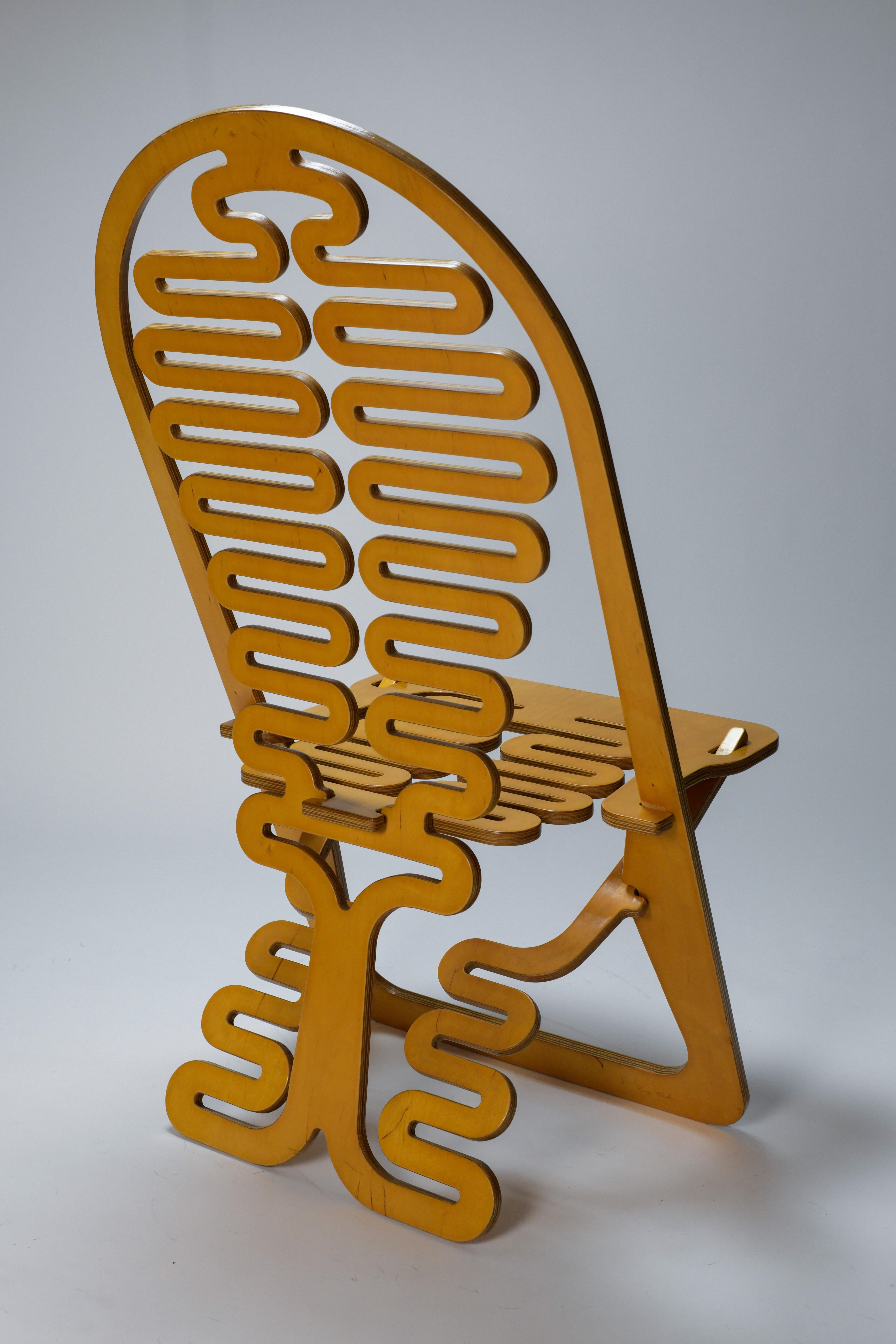 Mid-Century Modern Gregg Fleishman Lumbarest Chair  For Sale