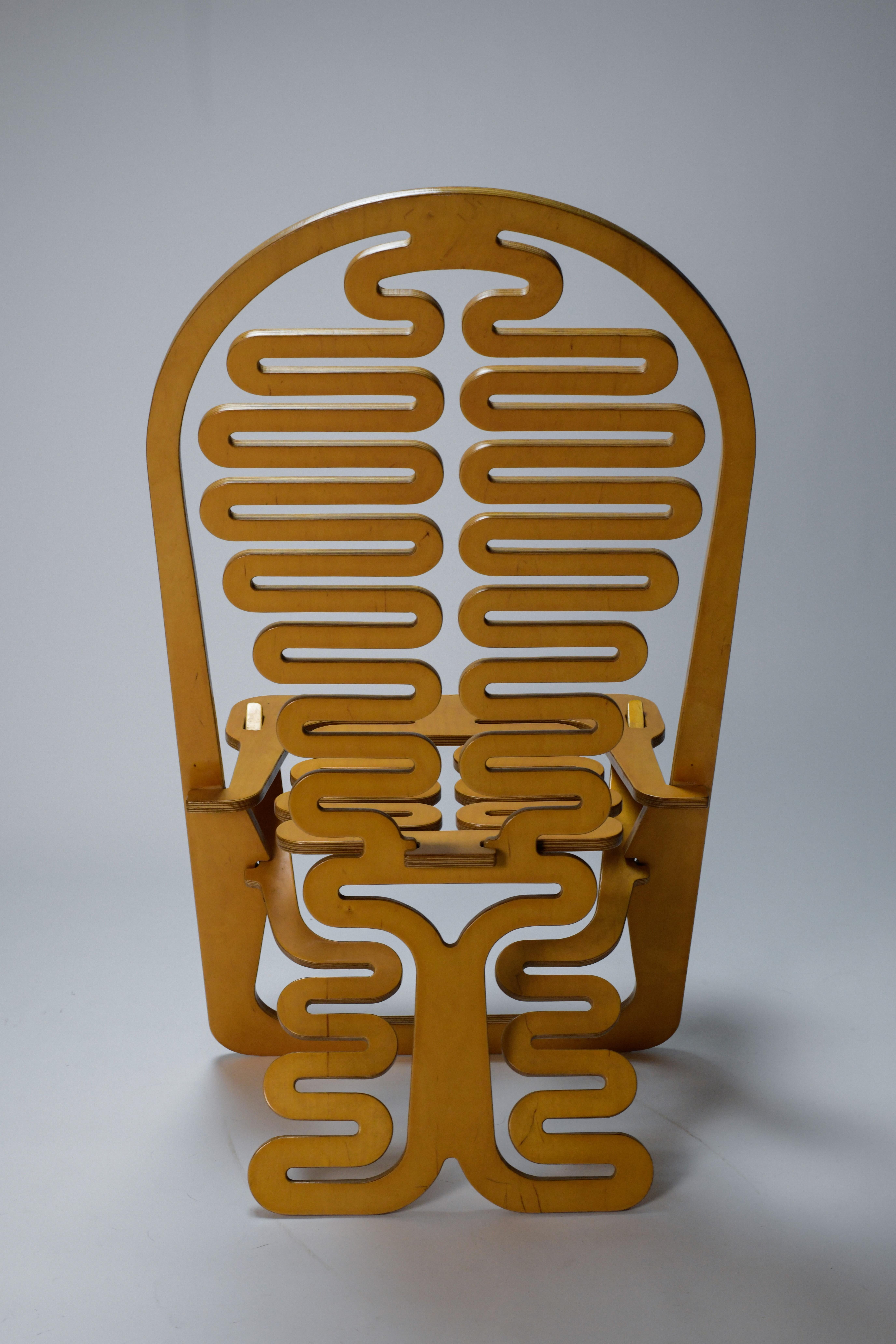 20th Century Gregg Fleishman Lumbarest Chair  For Sale