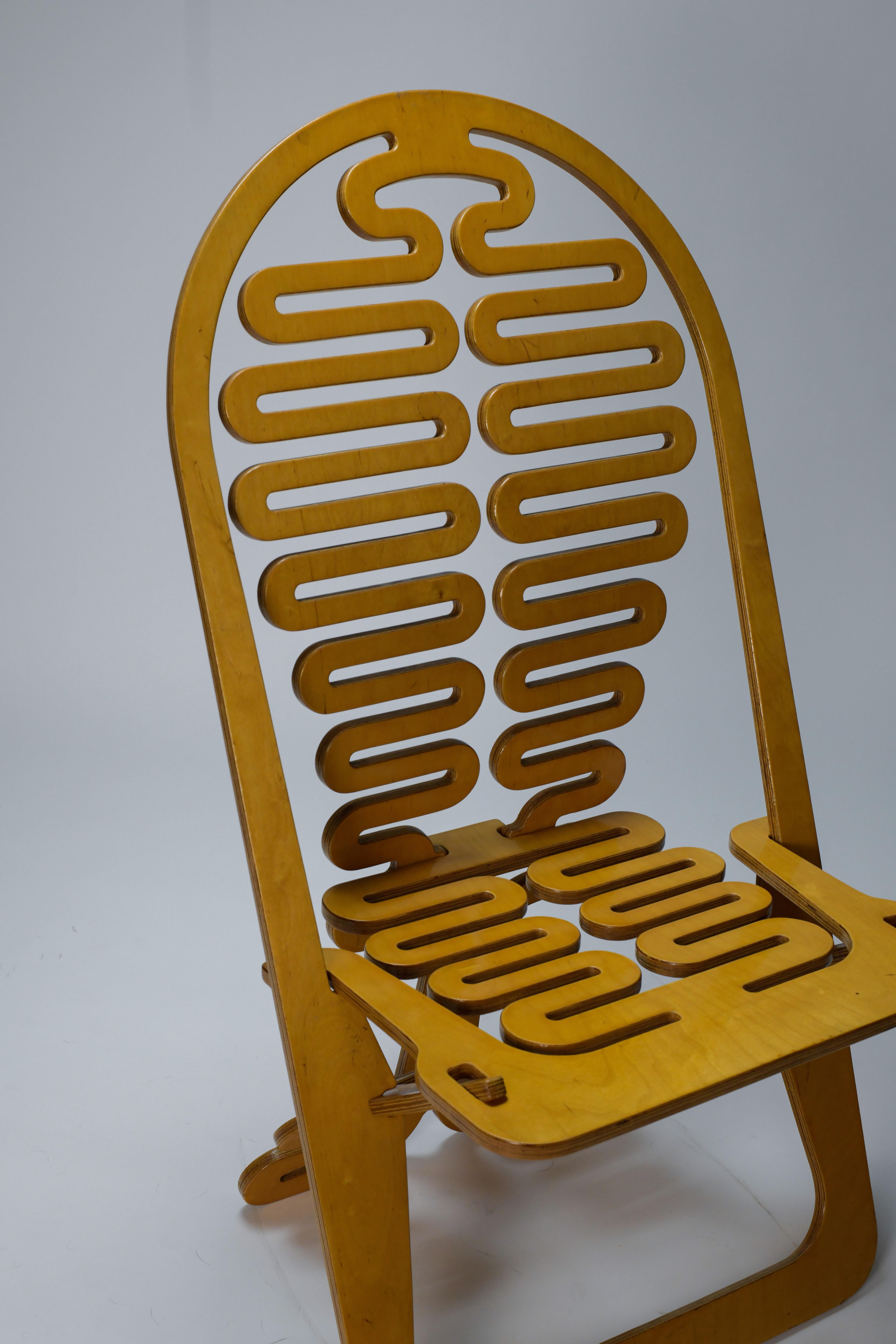 20th Century Gregg Fleishman Lumbarest Chair  For Sale