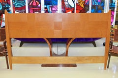 Gregg Lipton Studio Craft King Size Ostindisches Satinholz-Kopfteil aus Seidenholz, King Size