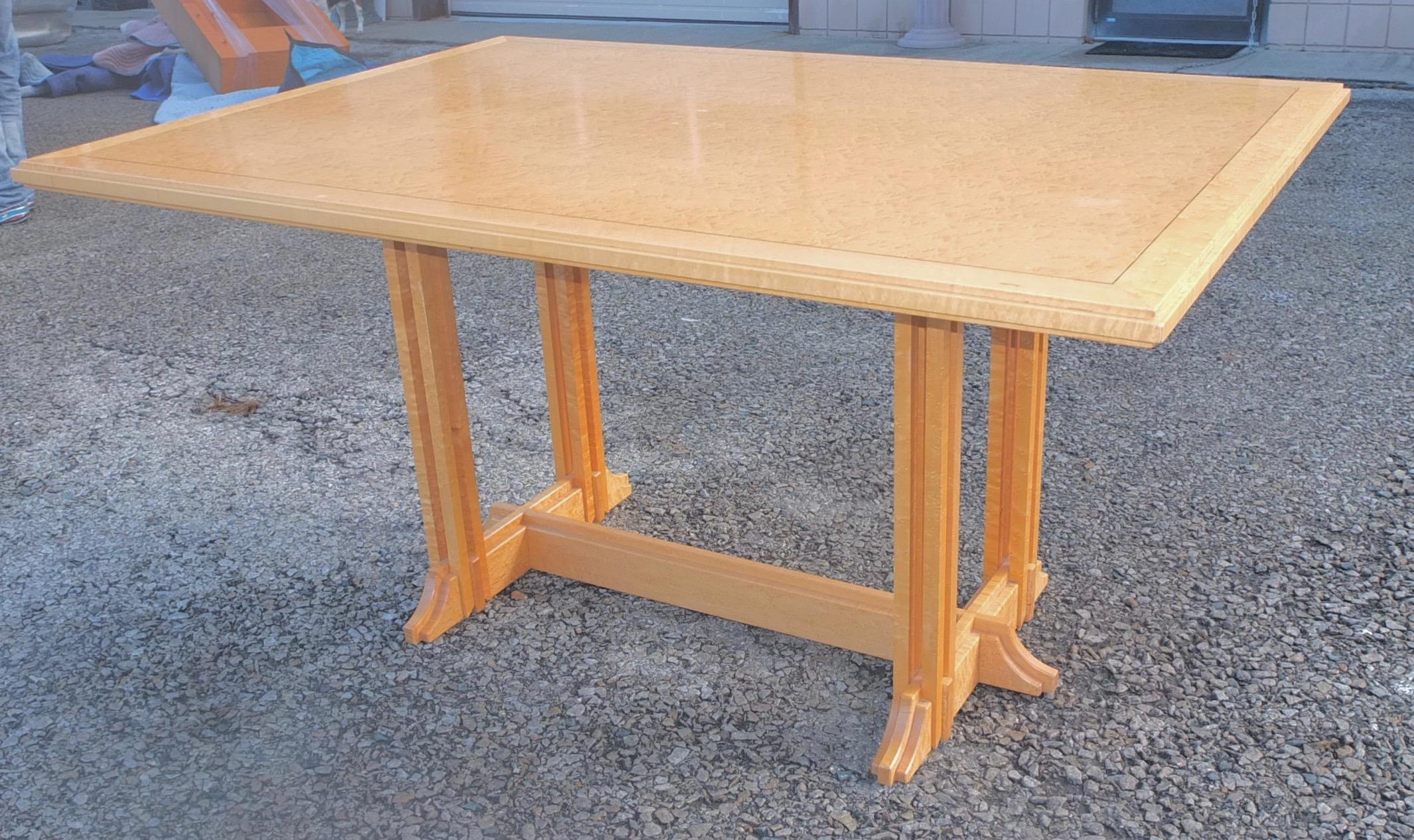 Gregg Lipton Studio Craft Trestle Table For Sale 5