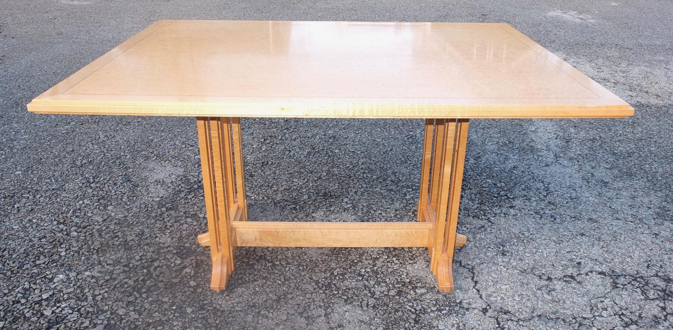 Gregg Lipton Studio Craft Trestle Table For Sale 6