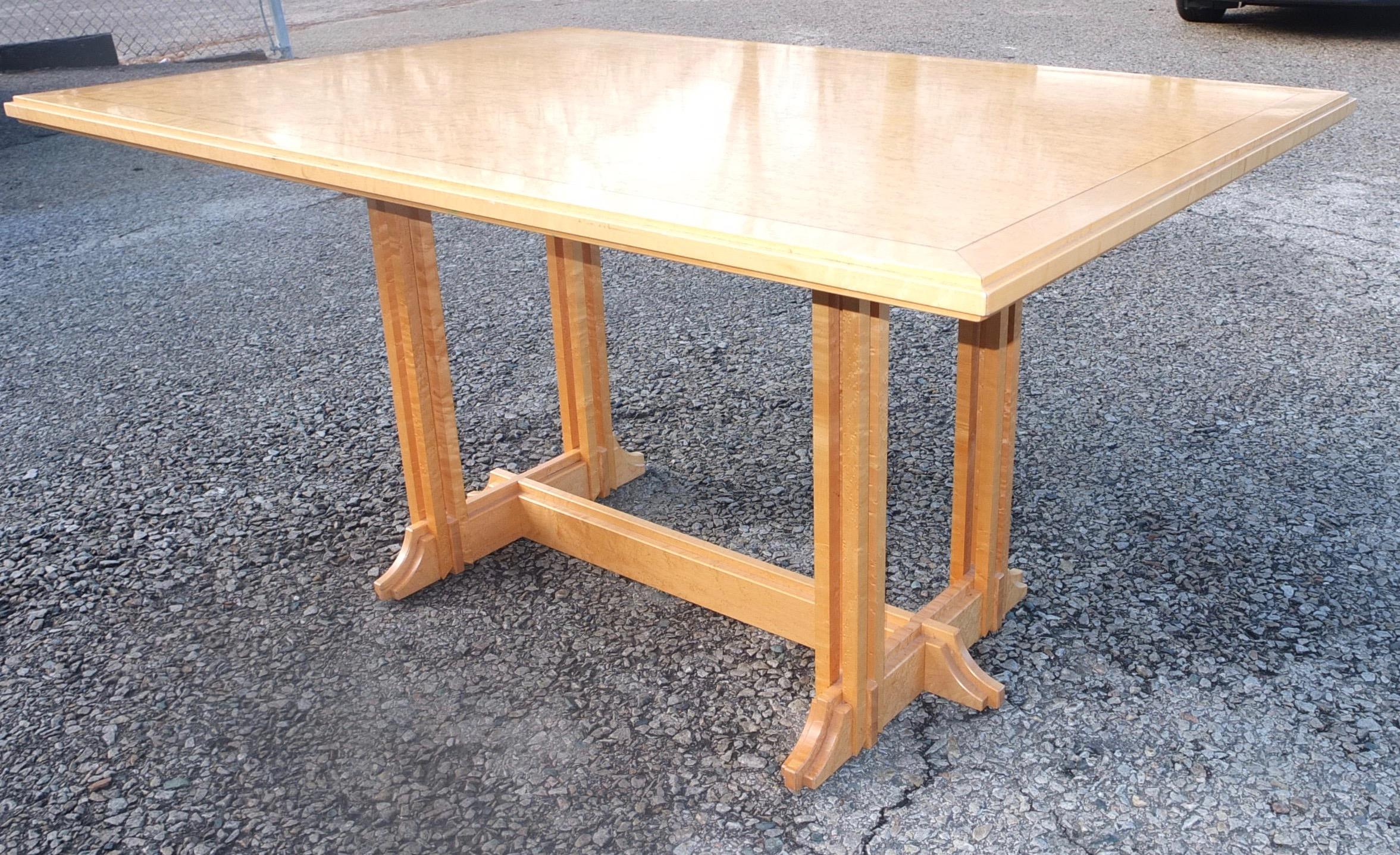 Gregg Lipton Studio Craft Trestle Table For Sale 7