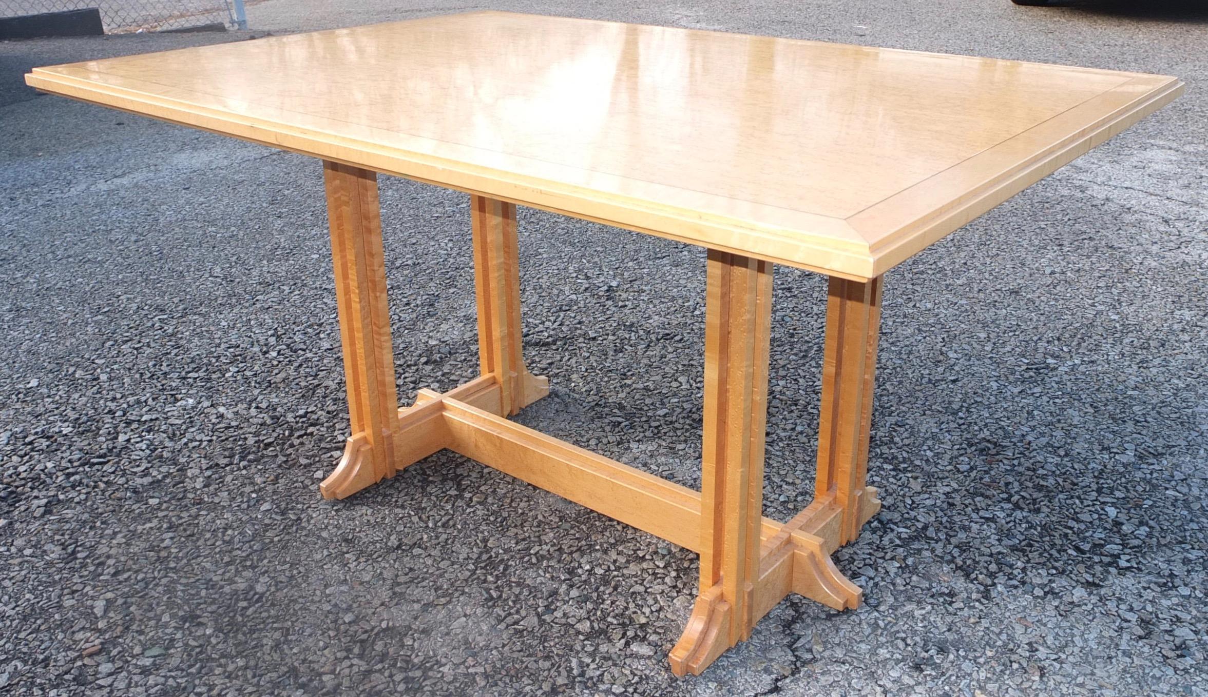 Gregg Lipton Studio Craft Trestle Table For Sale 8
