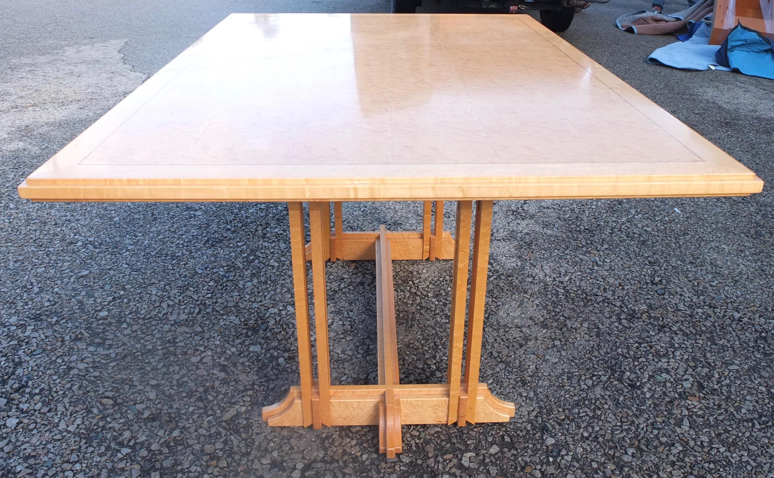 Gregg Lipton Studio Craft Trestle Table For Sale 11