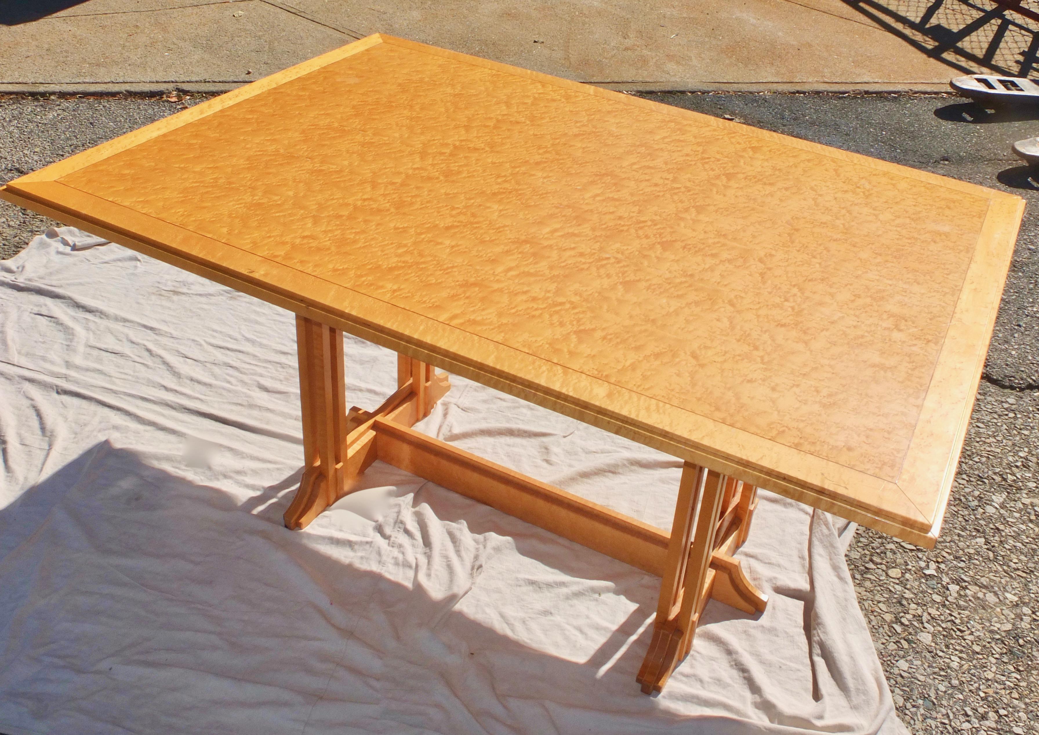 Gregg Lipton Studio Craft Trestle Table For Sale 1