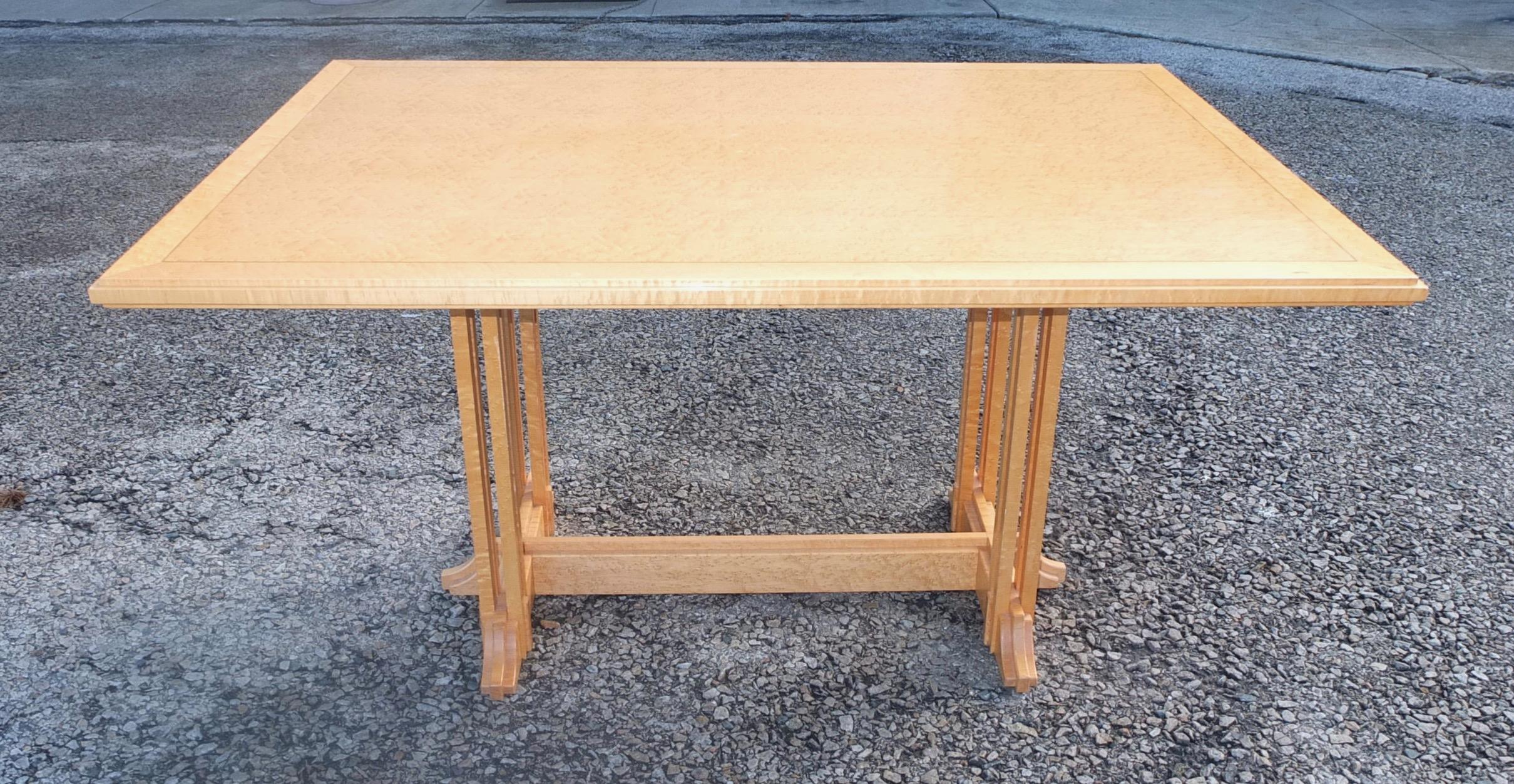 Gregg Lipton Studio Craft Trestle Table For Sale 4