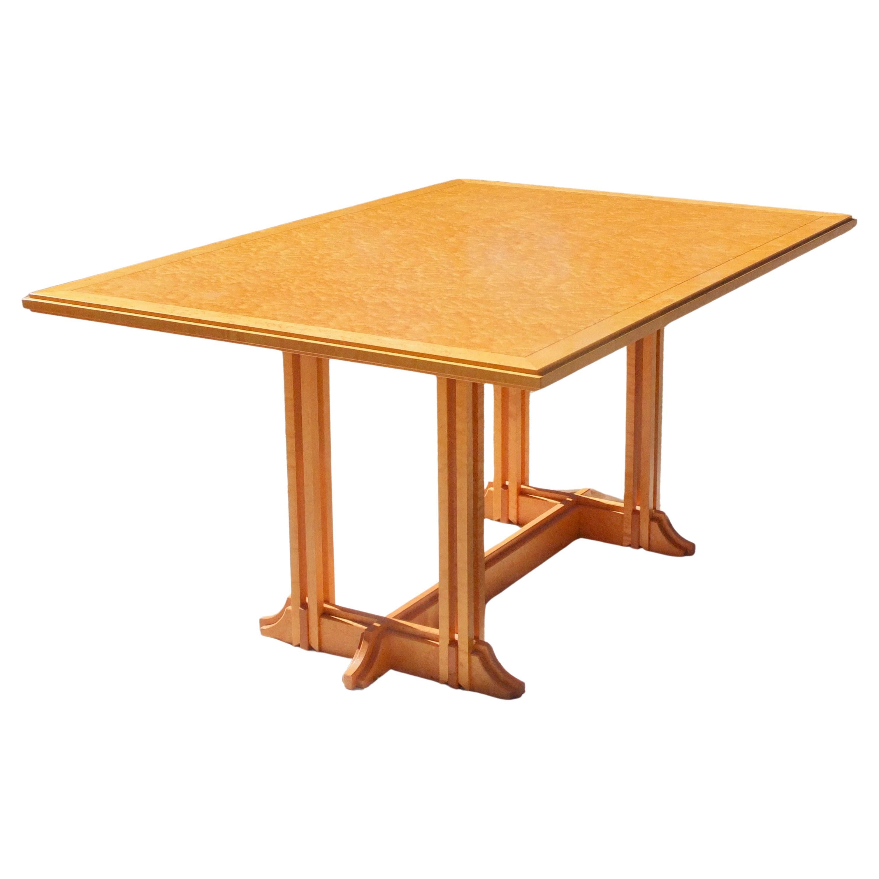 Gregg Lipton Studio Craft Trestle Table For Sale