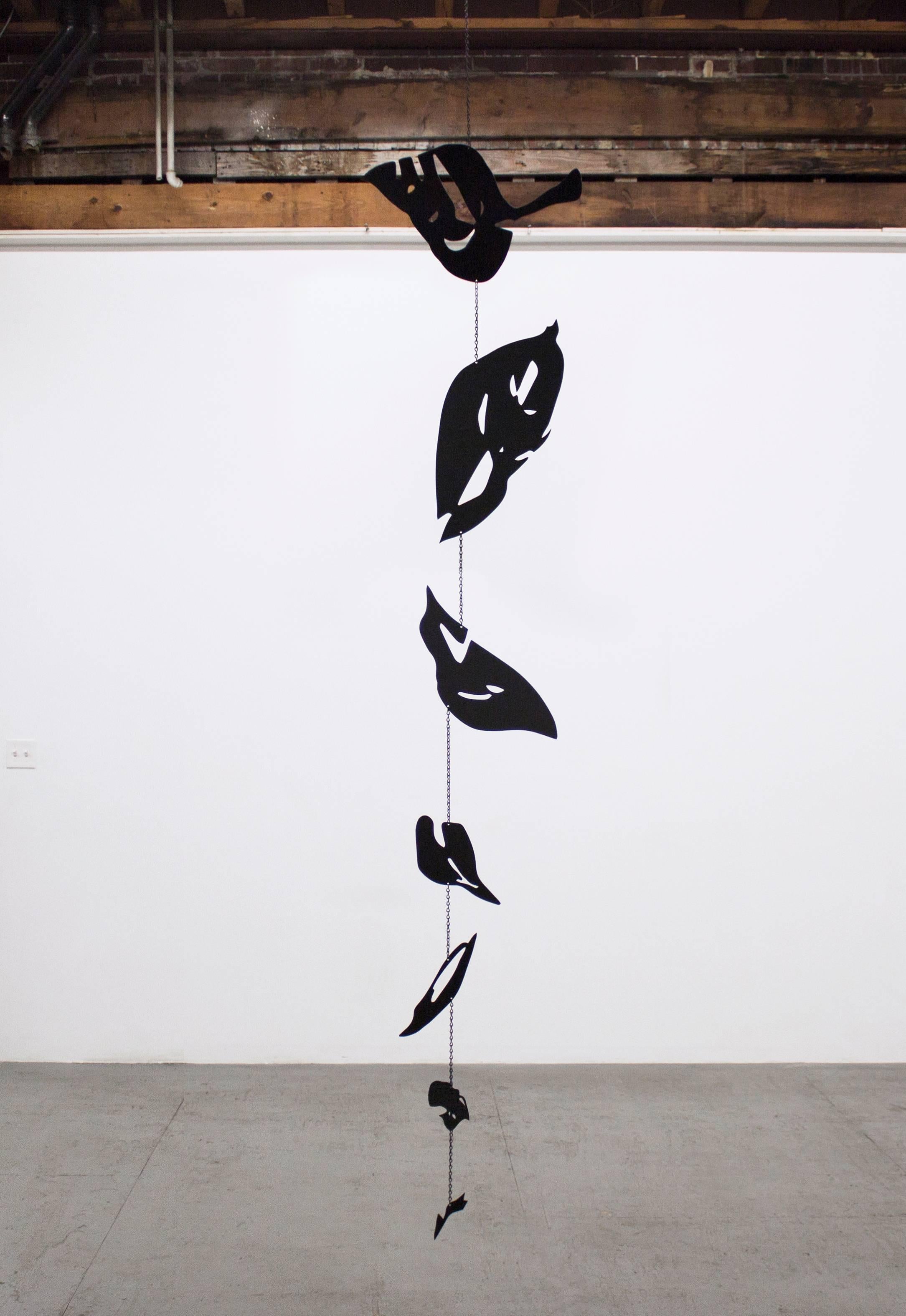 BLIND 57 (BLACK LEAVES) - Sculpture by Gregg Louis