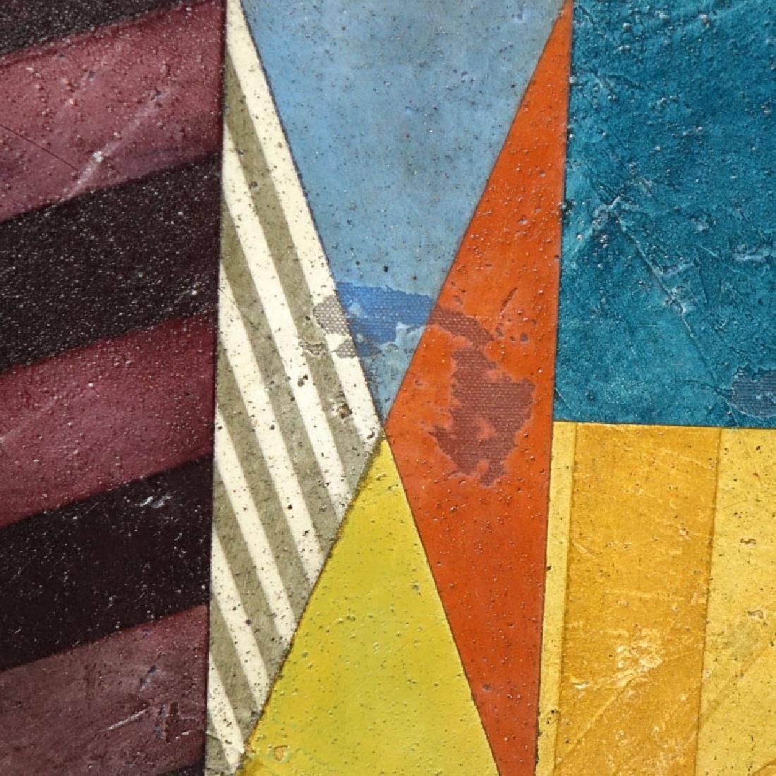 Grande quadro astratto geometrico modernista - Abstract Painting Beige di Gregg Robinson