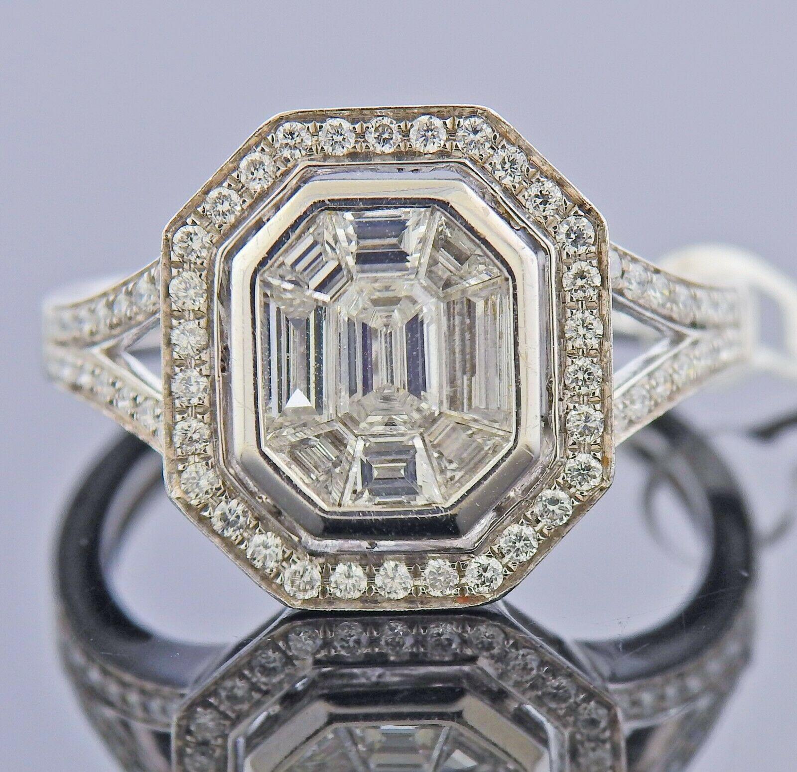 Women's Gregg Ruth 1.20 Carat Diamond Gold Engagement Ring For Sale