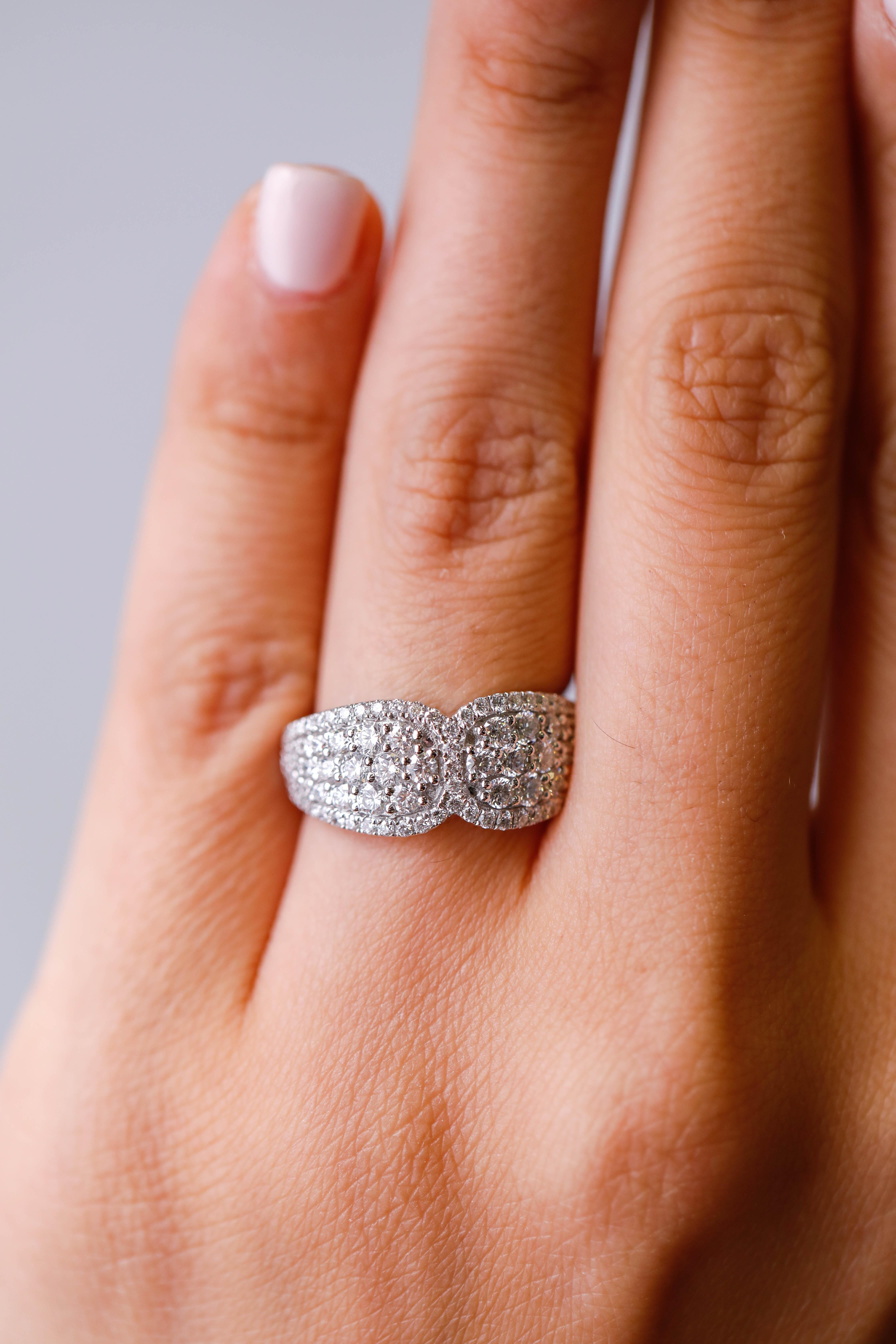white gold engagement ring for women