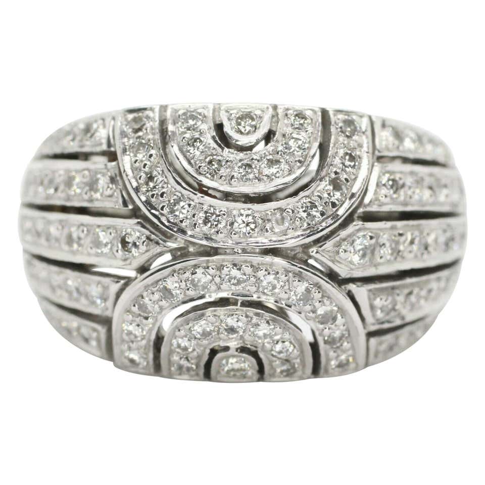 Gregg Ruth 18 Karat Woven Ring With Pav Diamonds For Sale At 1stDibs Gregg ruth 18 karat woven ring with pav diamonds for sale at 1stdibs