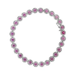 Gregg Ruth 3.35 Carat Pink Sapphire Bracelet
