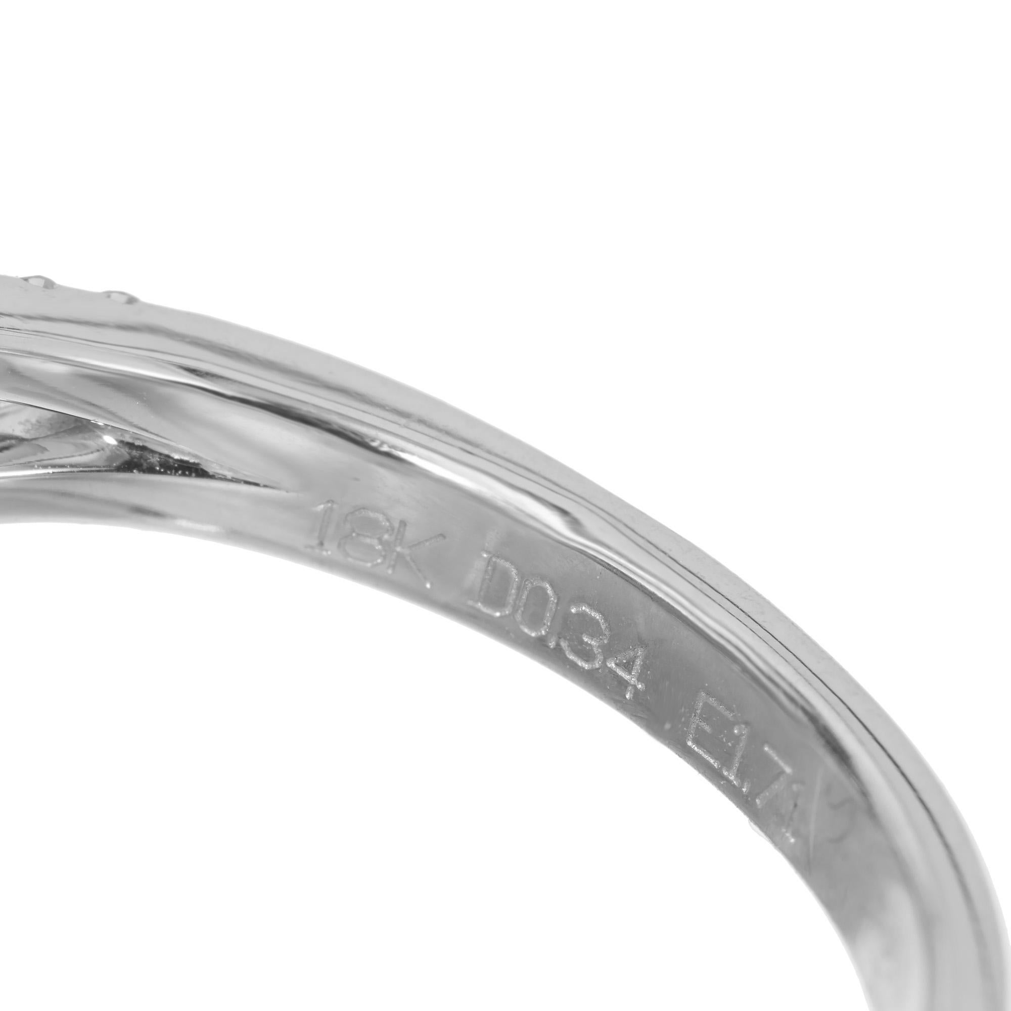 Gregg Ruth GIA Certified 1.71 Carat Emerald Diamond Halo White Gold Ring 2