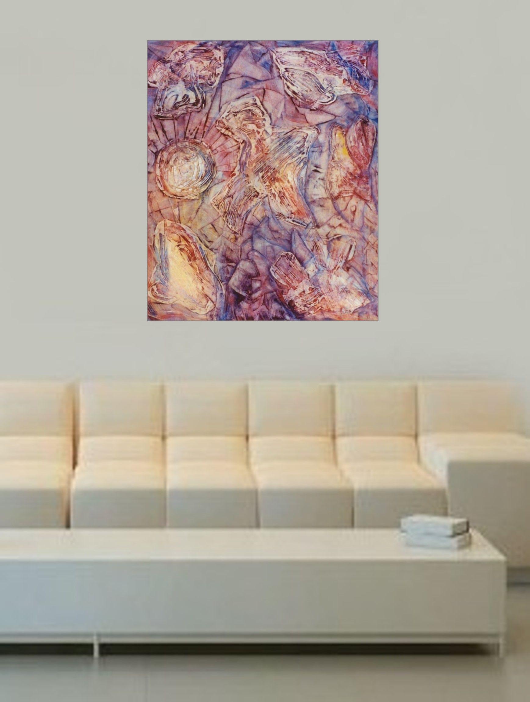 Kugelspieler, Gemälde, Öl auf Leinwand (Abstrakter Expressionismus), Painting, von Gregg Simpson