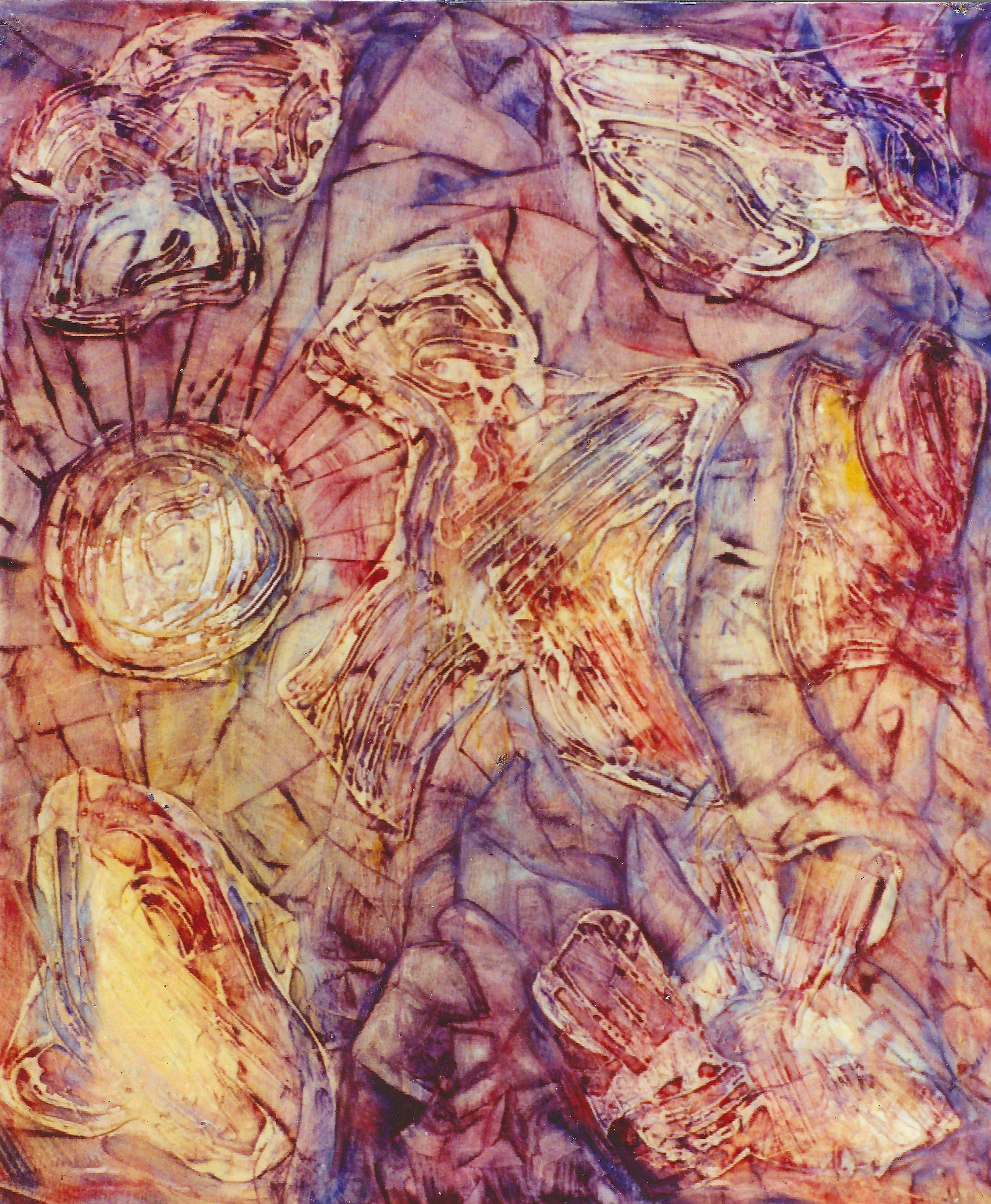 Kugelspieler, Gemälde, Öl auf Leinwand – Painting von Gregg Simpson