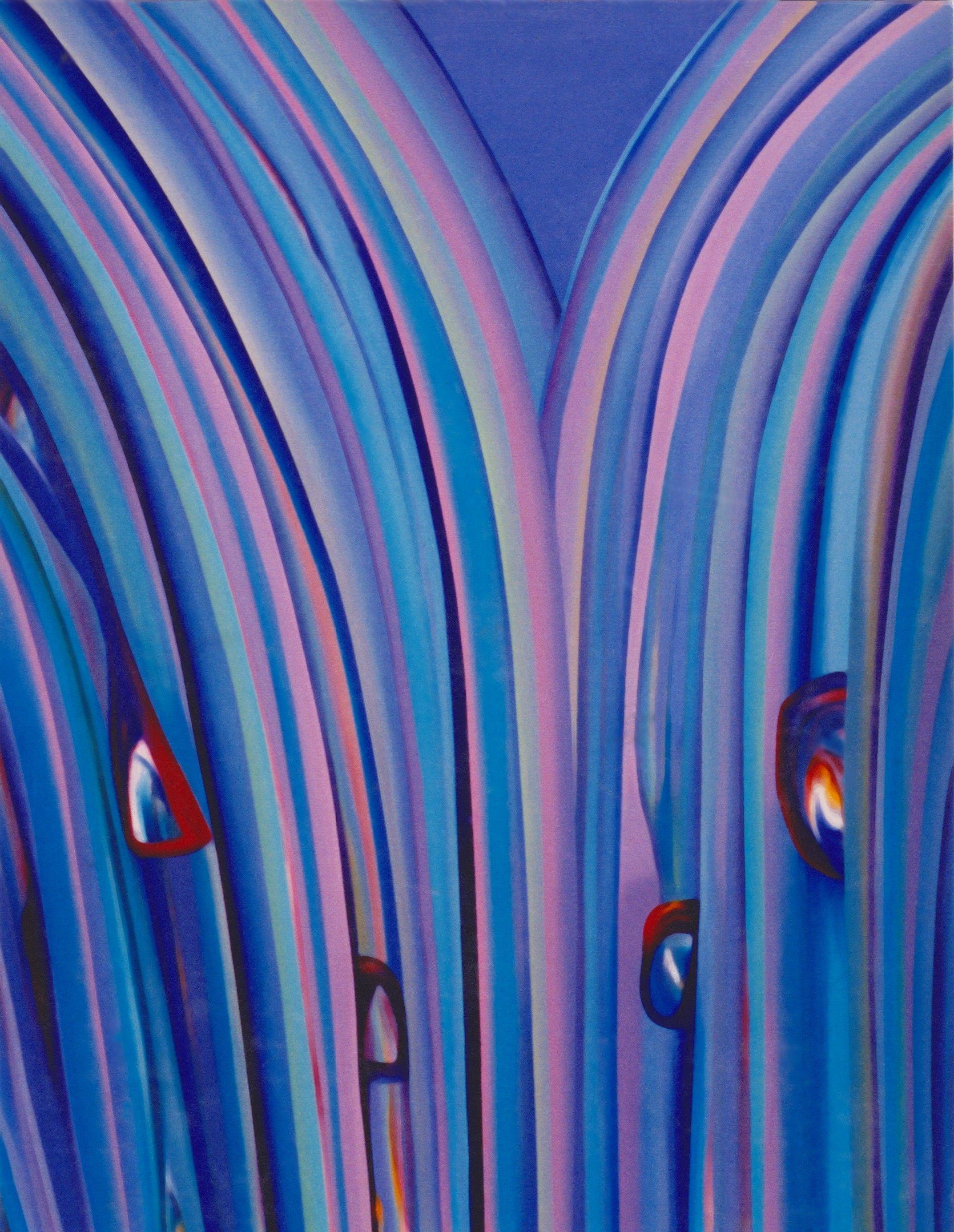Derrière la cascade n° 2, peinture, acrylique sur toile - Painting de Gregg Simpson