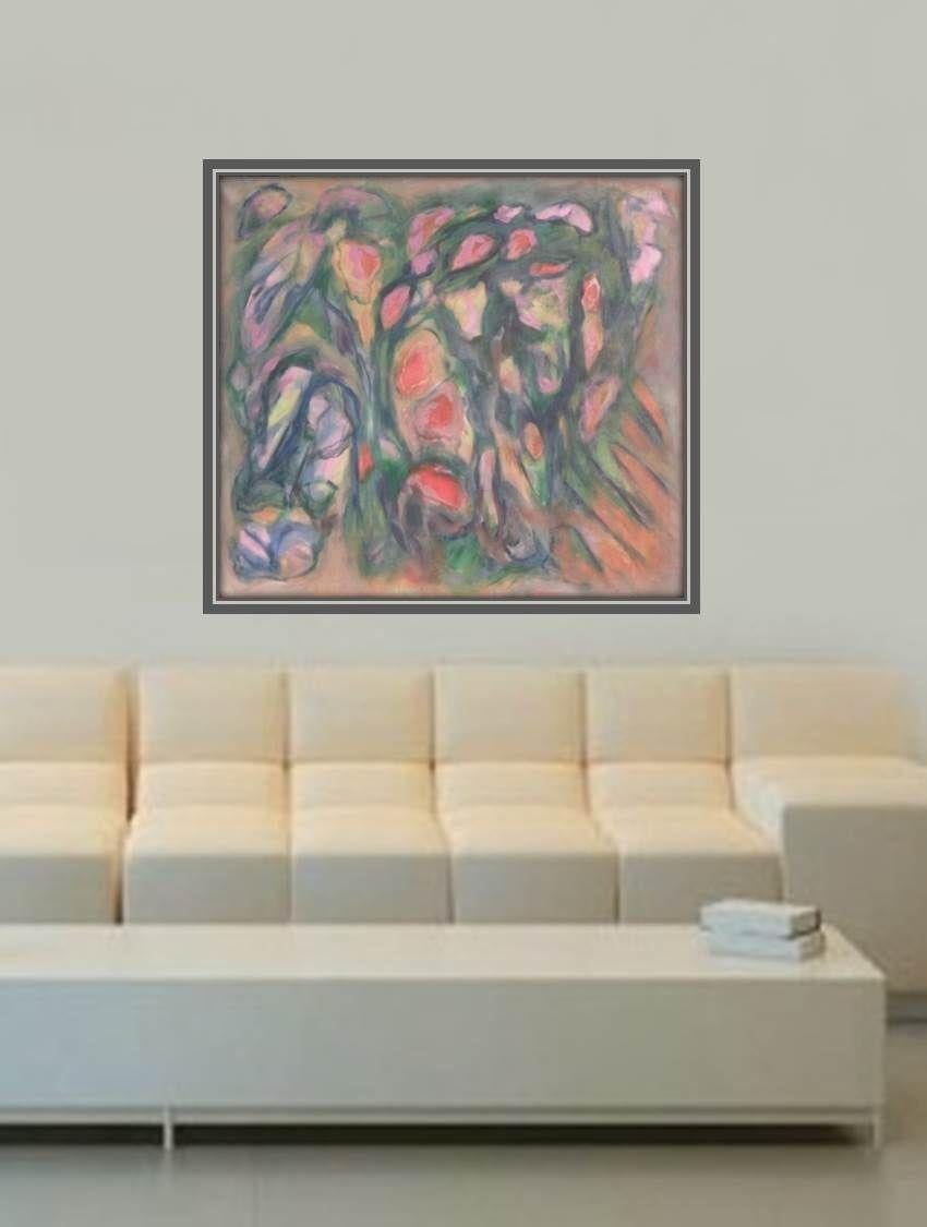 Blossoms-5, peinture, acrylique sur toile - Painting de Gregg Simpson