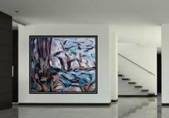 Cassis, peinture, acrylique sur toile