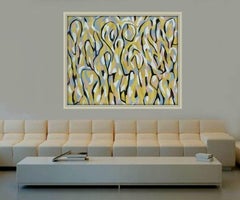 Figur, Fries, Gemälde, Acryl auf Leinwand