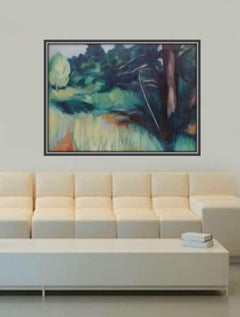 Impressioni della foresta di Fontainebleau, Quadro, Acrilico su tela