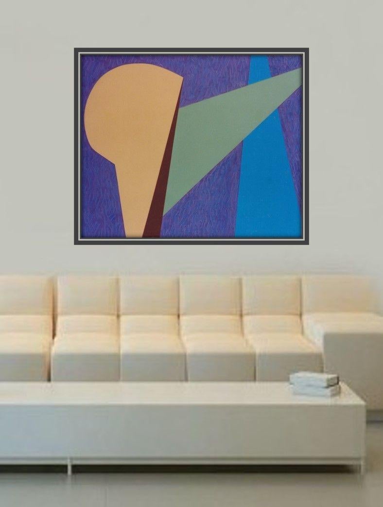 Méditations sur le modernisme -3, peinture, acrylique sur toile - Moderne Painting par Gregg Simpson