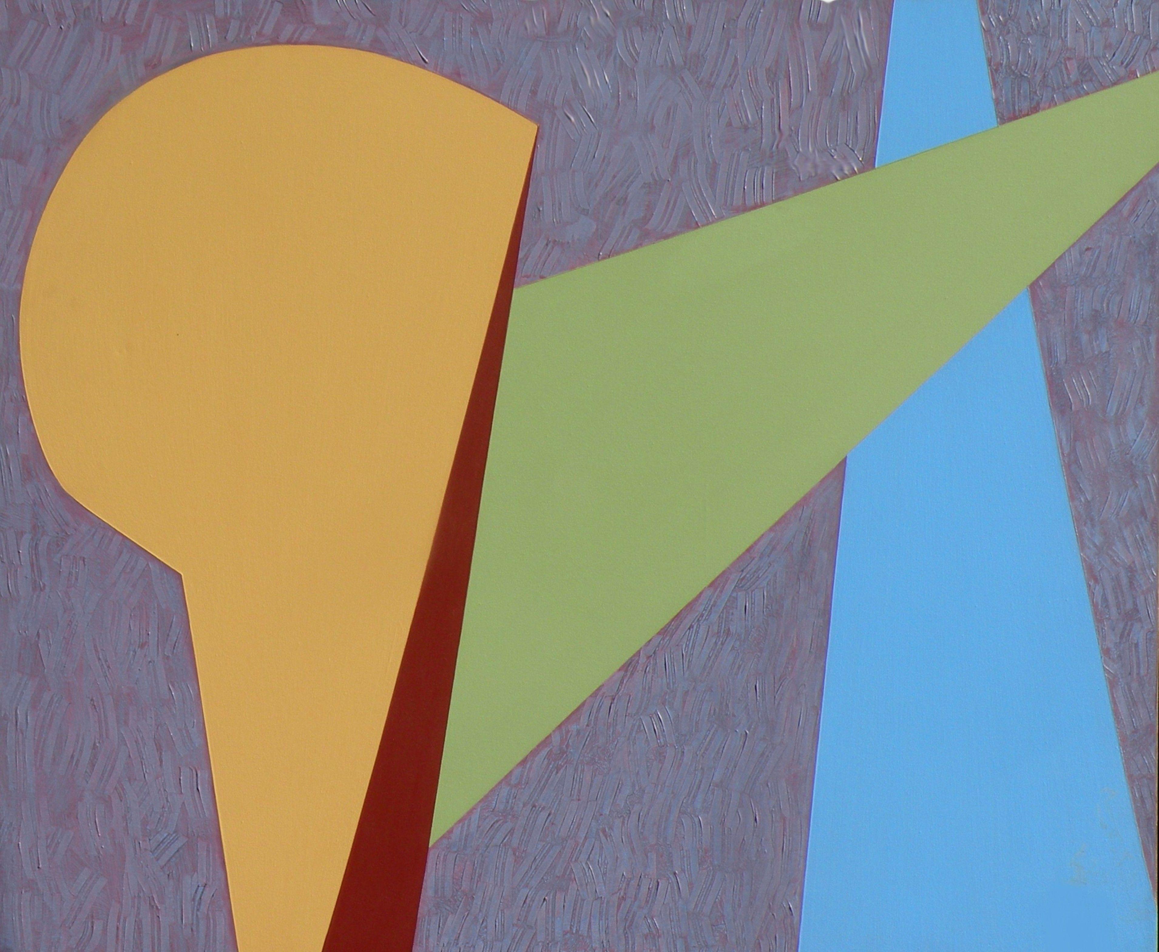 Méditations sur le modernisme -3, peinture, acrylique sur toile - Painting de Gregg Simpson