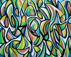 Ritmi di primavera, Pittura, Acrilico su tela