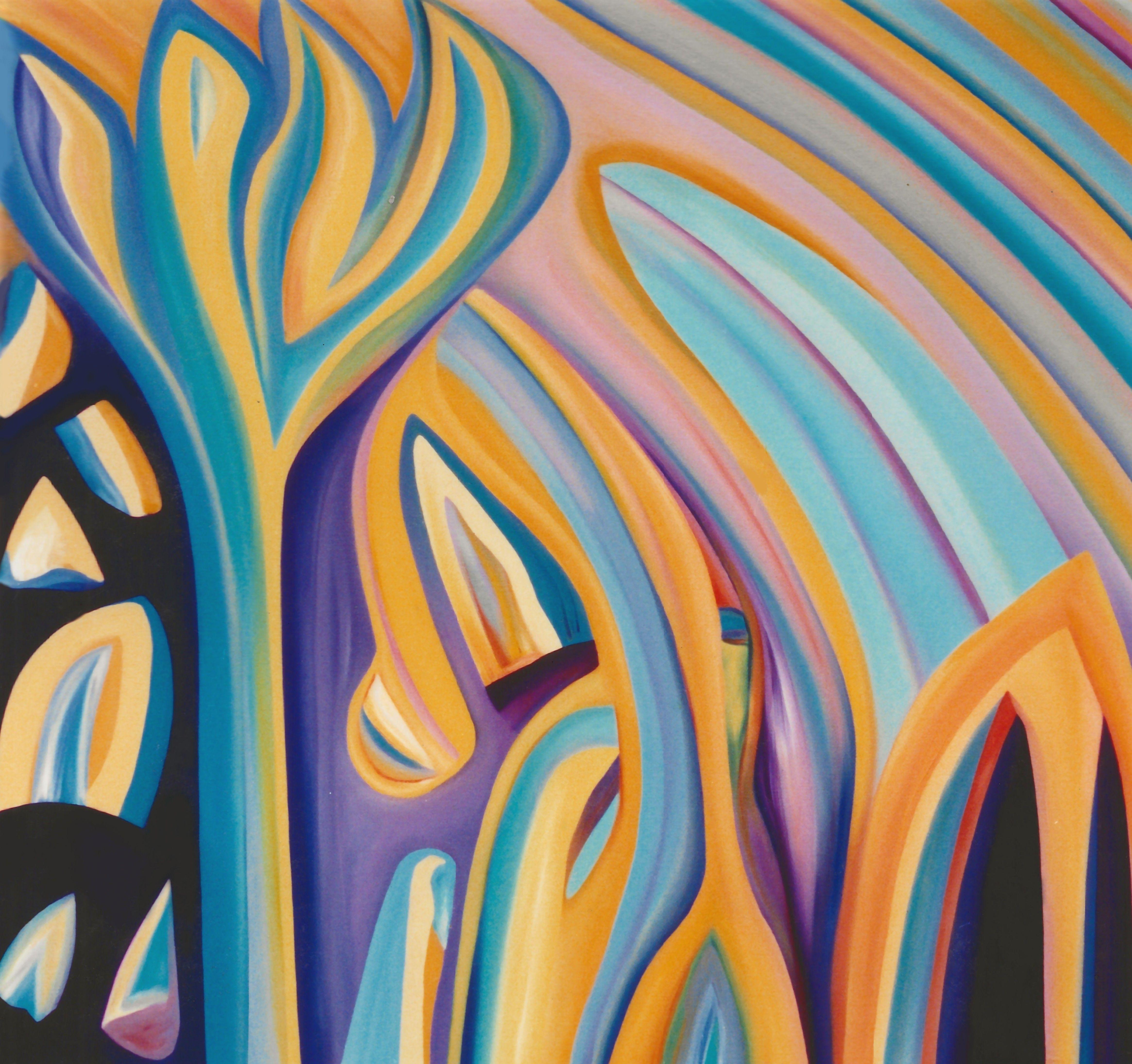 Peinture, huile sur toile, Seguaro - Painting de Gregg Simpson