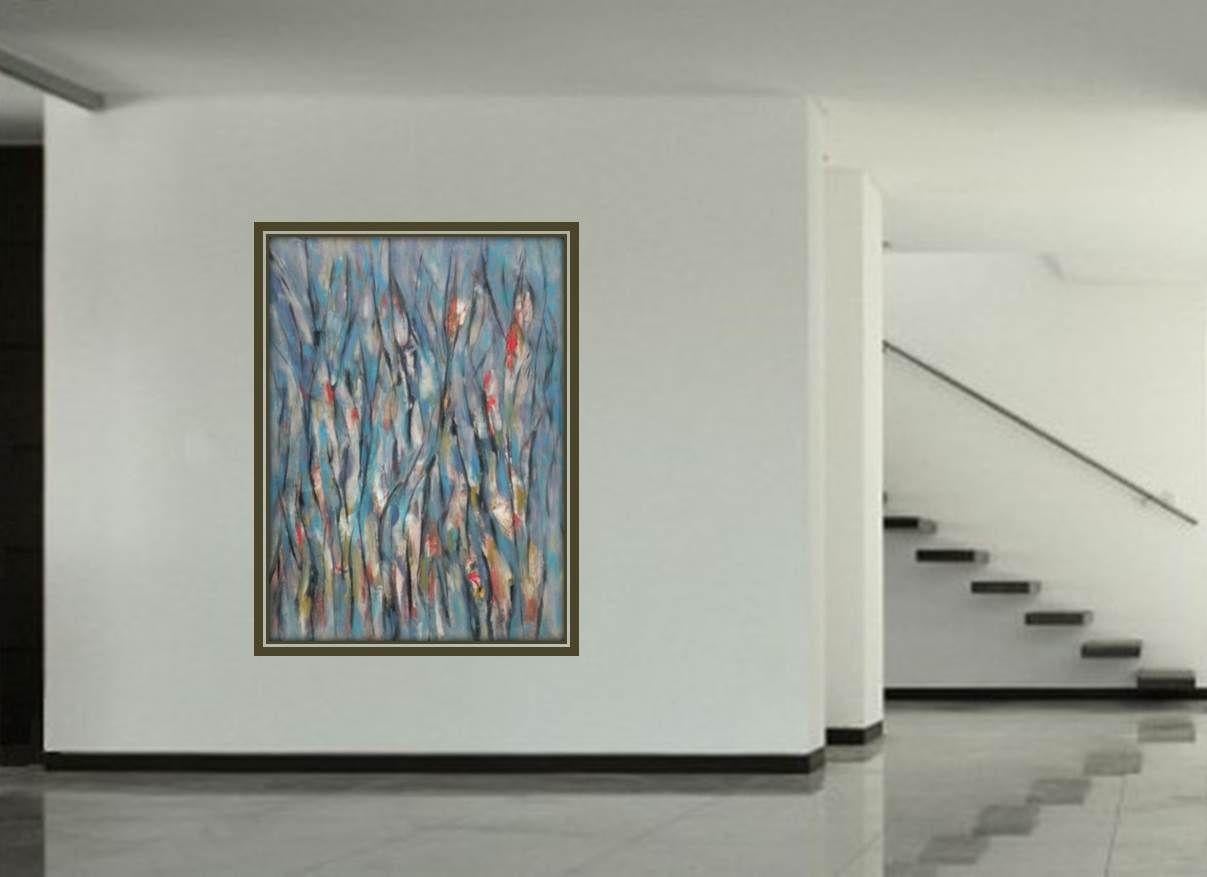 Huerto de primavera-3, Pintura, Acrílico sobre lienzo - Painting de Gregg Simpson