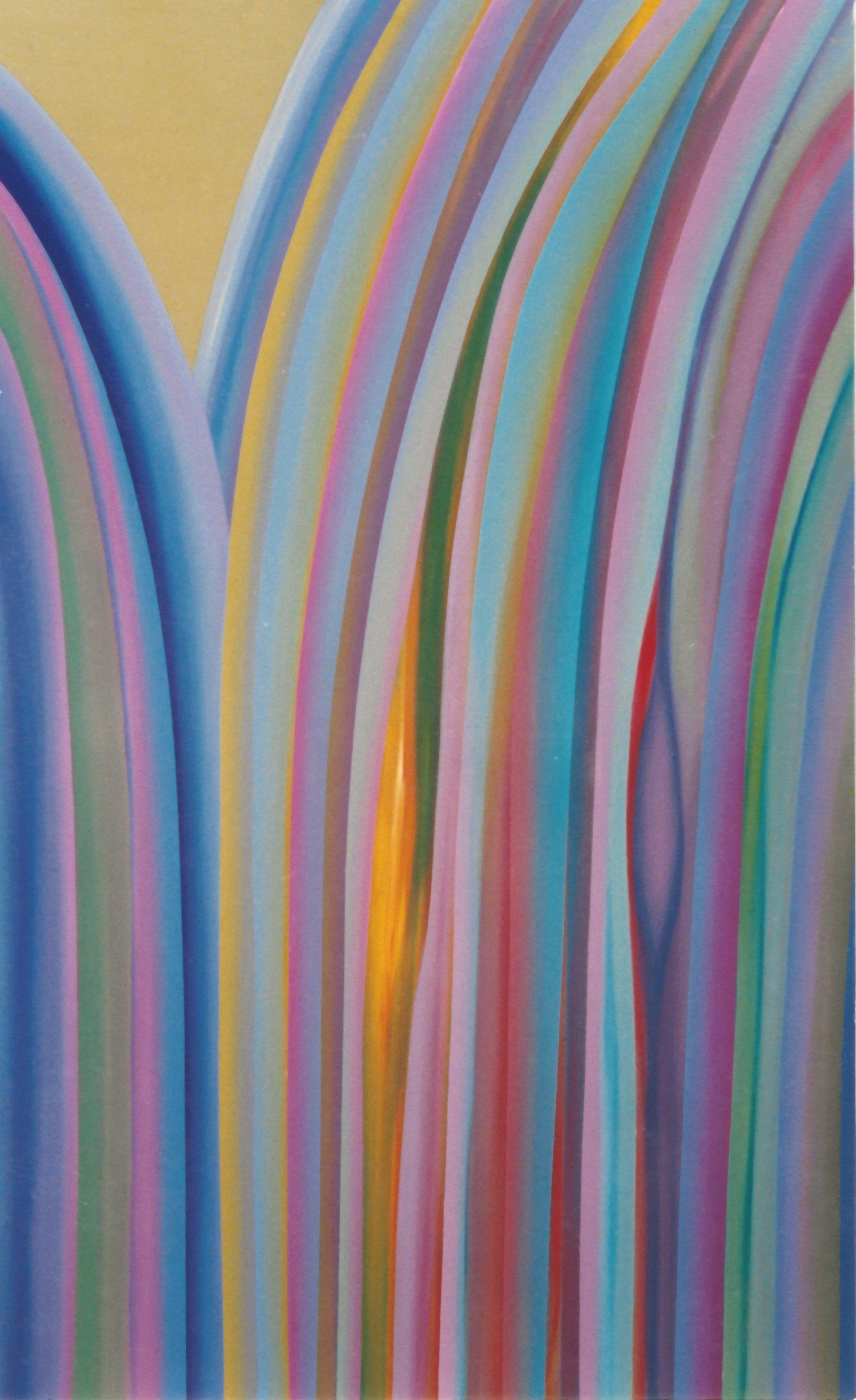 Abstract Painting Gregg Simpson - Mur d'eau, peinture, acrylique sur toile