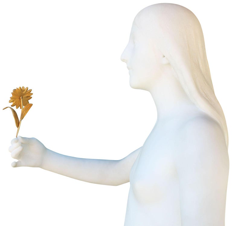 Grégoire Calvet 'French, 1871-1928' 19th Century Marble Sculpture of a