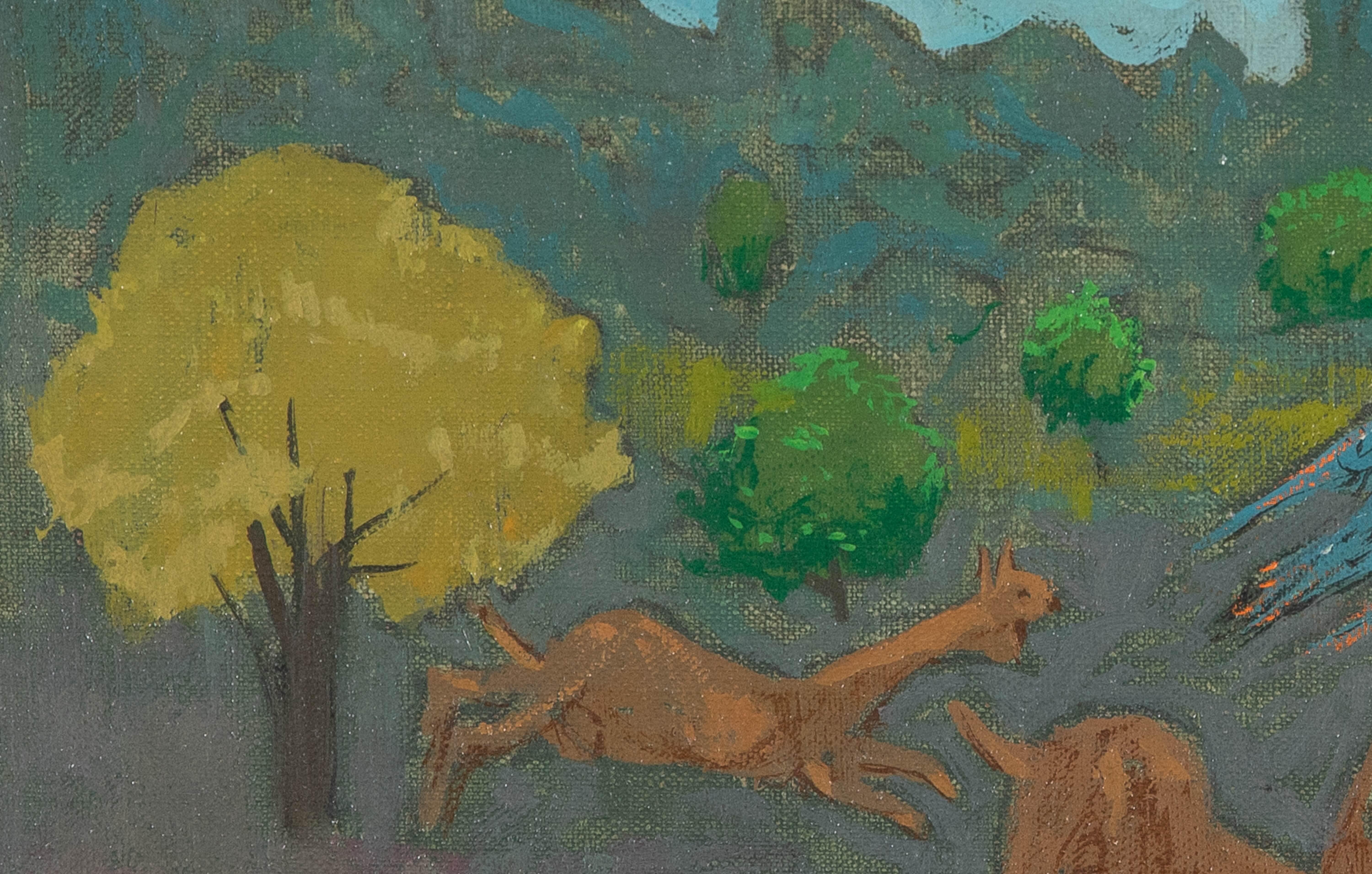 Paysage et animaux di Grégoire Michonze - Pittura di animali 2