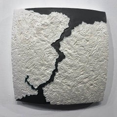 "Choke II: Bosporus (Turkey) II" - ceramic - map - black & white - Nevelson