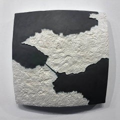 "Choke II: Corinth Isthmus & Canal (Greece)" - ceramic sculpture - map