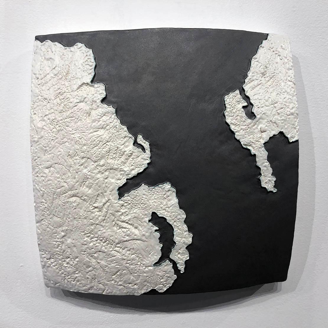 "Choke II: North Cannel (Ireland & Scotland)" - ceramic - map - Louise Nevelson - Sculpture by Gregor Turk