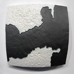 Estrangulamiento II: Estrecho de Gibraltar (España y Marruecos) - cerámica - mapa - blanco y negro