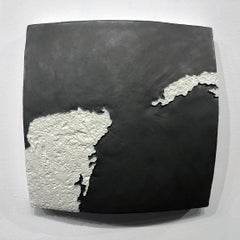 « Choke II : Strait Channel du Yucatn (Mexique et Cuba) »  Carte en céramique - noir et blanc