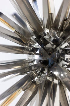 Eichholtz, Chandelier "Gregorian" in Chromed Metal, Contemporary Work