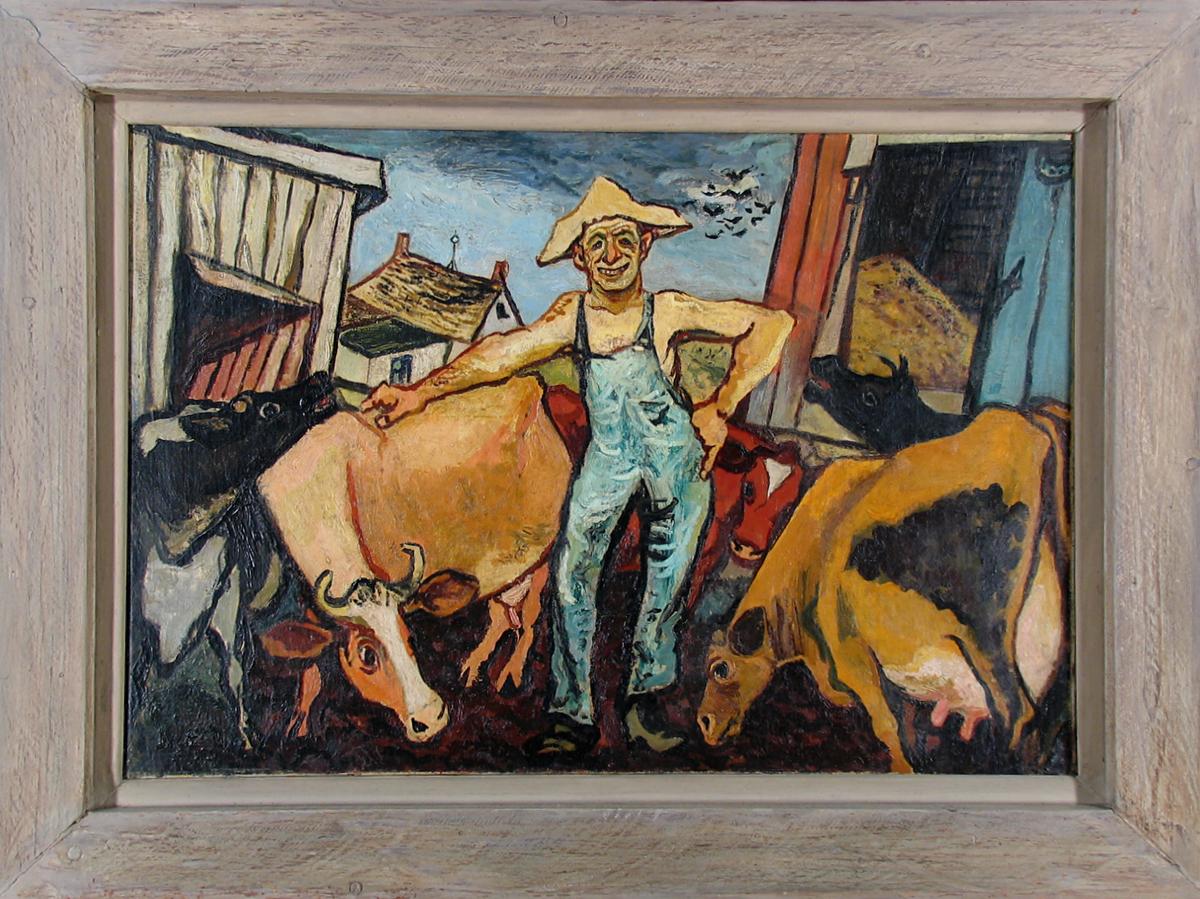 Provenance : L'Artistics. Collection Sikoff (amis de l'artiste)

À propos de cet artiste : Né dans la Petite Italie en 1907, Gregorio Prestopino se destine d'abord à devenir peintre d'enseignes en tant que fils d'immigrés new-yorkais. Au lieu de