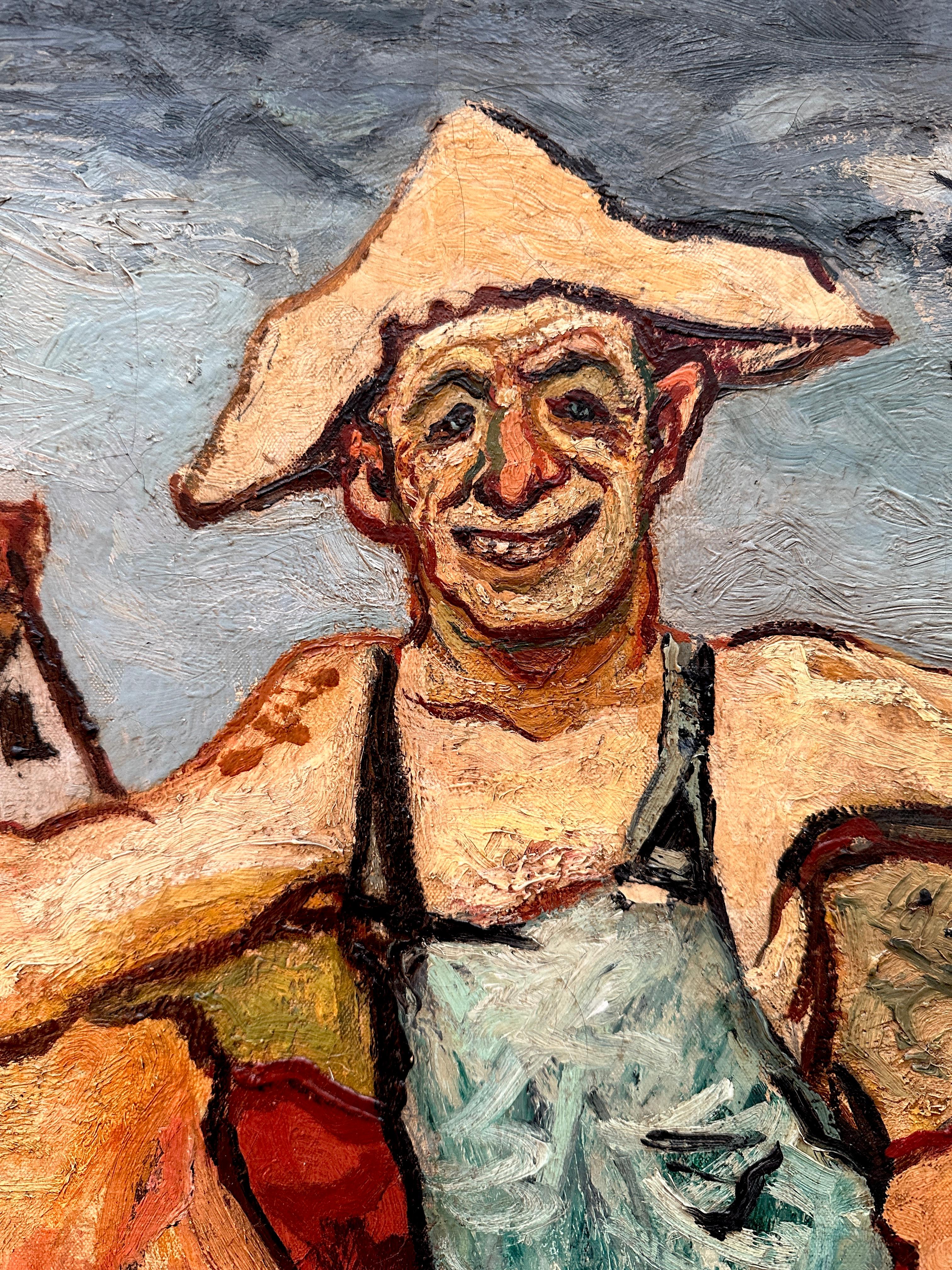The Happy Farmer peinture à l'huile de Gregorio Prestopino en vente 2