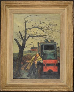 Peinture à l'huile Serenade de Gregorio Prestopino, The Junkman